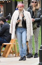 NICOLE RICHIE on the Set of Americana at Brand in Glendale