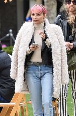 NICOLE RICHIE on the Set of Americana at Brand in Glendale