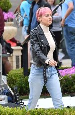 NICOLE RICHIE on the Set of Americana at Brand in Glendale