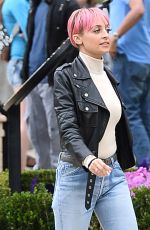 NICOLE RICHIE on the Set of Americana at Brand in Glendale