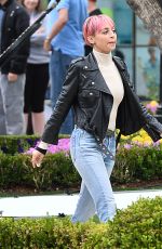 NICOLE RICHIE on the Set of Americana at Brand in Glendale