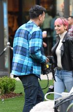 NICOLE RICHIE on the Set of Americana at Brand in Glendale