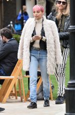 NICOLE RICHIE on the Set of Americana at Brand in Glendale