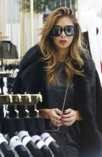 NICOLE SCHERZINGER Out Shopping in London