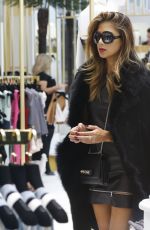NICOLE SCHERZINGER Out Shopping in London