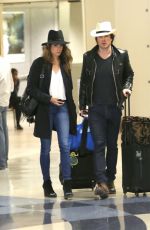 NIKKI REED and Ian Somerhalder Arrives at Los Angeles nternational Airport