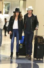 NIKKI REED and Ian Somerhalder Arrives at Los Angeles nternational Airport
