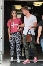 NINA AGDAL Leaves a Dentist Office in Miami