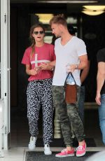 NINA AGDAL Leaves a Dentist Office in Miami