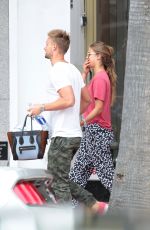 NINA AGDAL Leaves a Dentist Office in Miami