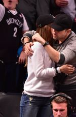 OLIVIA WILDE and Jason Sudeikis at Brooklyn Nets Game in New York