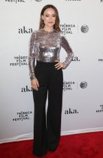 OLIVIA WILDE at Meadowland Premiere at Tribeca Film Festival in New York