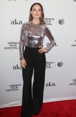 OLIVIA WILDE at Meadowland Premiere at Tribeca Film Festival in New York