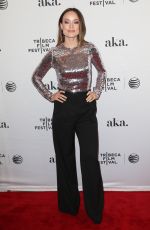 OLIVIA WILDE at Meadowland Premiere at Tribeca Film Festival in New York