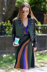 OLIVIA WILDE Out and About in New York 04/18/2015