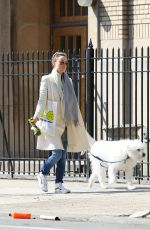 OLIVIA WILDE Walks Her Dog Out in New York