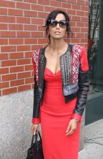 PADMA LAKSHMI Leaves Her Apartment in New York 04/21/2015