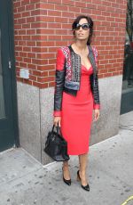 PADMA LAKSHMI Leaves Her Apartment in New York 04/21/2015