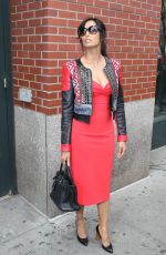 PADMA LAKSHMI Leaves Her Apartment in New York 04/21/2015