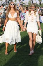 PARIS and NICKY HILTON at 2015 Coachella Music Festival, Day 1