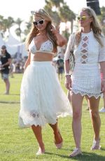 PARIS and NICKY HILTON at 2015 Coachella Music Festival, Day 1