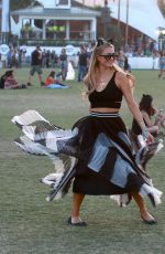 PARIS HILTON at Coachella Music Festival at Empire Polo Grounds in Indio