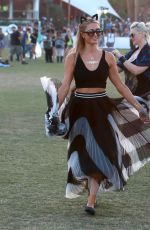 PARIS HILTON at Coachella Music Festival at Empire Polo Grounds in Indio