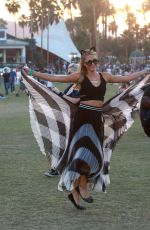 PARIS HILTON at Coachella Music Festival at Empire Polo Grounds in Indio