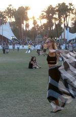 PARIS HILTON at Coachella Music Festival at Empire Polo Grounds in Indio