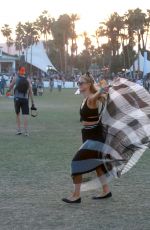 PARIS HILTON at Coachella Music Festival at Empire Polo Grounds in Indio
