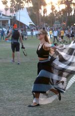 PARIS HILTON at Coachella Music Festival at Empire Polo Grounds in Indio