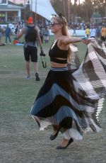 PARIS HILTON at Coachella Music Festival at Empire Polo Grounds in Indio