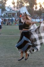 PARIS HILTON at Coachella Music Festival at Empire Polo Grounds in Indio