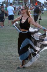 PARIS HILTON at Coachella Music Festival at Empire Polo Grounds in Indio