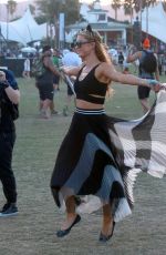 PARIS HILTON at Coachella Music Festival at Empire Polo Grounds in Indio