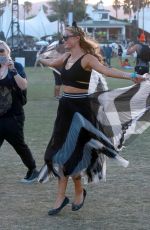 PARIS HILTON at Coachella Music Festival at Empire Polo Grounds in Indio
