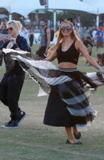 PARIS HILTON at Coachella Music Festival at Empire Polo Grounds in Indio