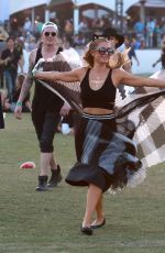 PARIS HILTON at Coachella Music Festival at Empire Polo Grounds in Indio