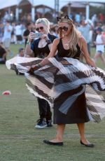 PARIS HILTON at Coachella Music Festival at Empire Polo Grounds in Indio