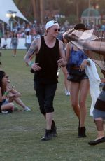 PARIS HILTON at Coachella Music Festival at Empire Polo Grounds in Indio