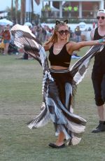 PARIS HILTON at Coachella Music Festival at Empire Polo Grounds in Indio