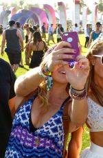 PARIS HILTON at Coachella Music Festival, Day 1