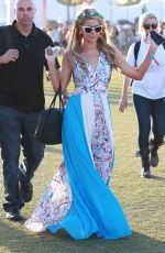 PARIS HILTON at Coachella Valley Music Festival, Day 3