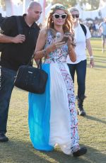 PARIS HILTON at Coachella Valley Music Festival, Day 3