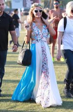 PARIS HILTON at Coachella Valley Music Festival, Day 3