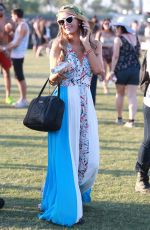 PARIS HILTON at Coachella Valley Music Festival, Day 3