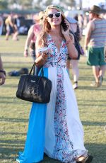 PARIS HILTON at Coachella Valley Music Festival, Day 3