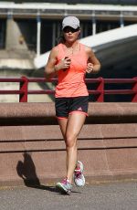 PIPPA MIDDLETON in Shorts Out Jogging in London 04/15/2015