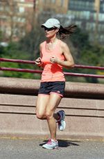 PIPPA MIDDLETON in Shorts Out Jogging in London 04/15/2015