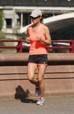 PIPPA MIDDLETON in Shorts Out Jogging in London 04/15/2015